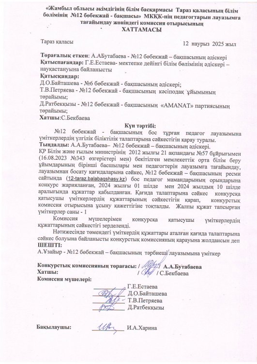Конкурс нәтижесі